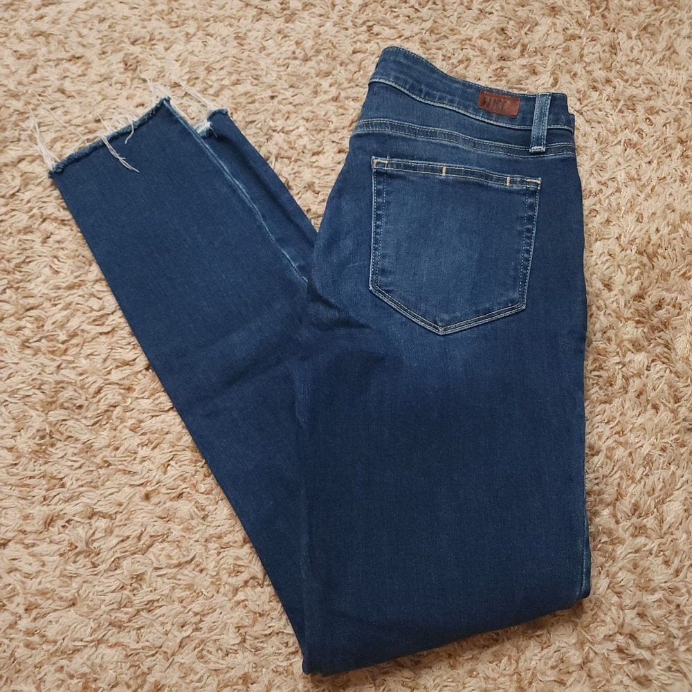 Paige Verdugo Ankle Womens 28 Frayed Stretch Jeans 2392F50-742